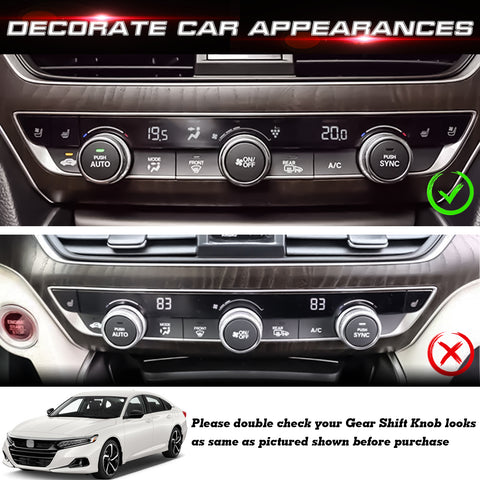 13Pcs Red Aluminum Center Dashboard Switch Cover Trim For Honda Accord 2018-2021