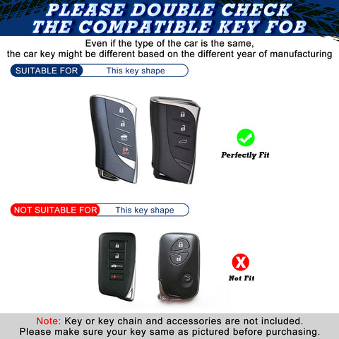 Blue Soft TPU Full Protect Remote Control Key Fob Cover For Lexus ES350 2018-up