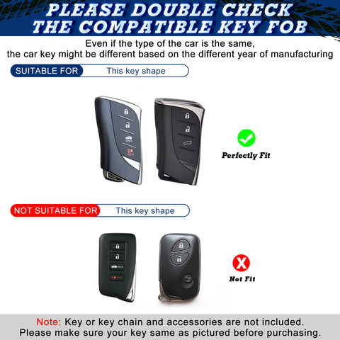 Red Soft TPU Full Protect Remote Control Key Fob Cover For Lexus ES350 2018-2022