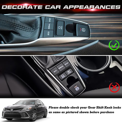 5x Race Red Aluminum Alloy Gear Shift Switch Cover Trim For Toyota Camry 2018-22