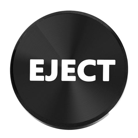 FIRE Missile Cigarette Lighter Push Button Plug Replacement Cover, Aluminum Black, Fit Cars Trucks SUVs with 12V Power Source