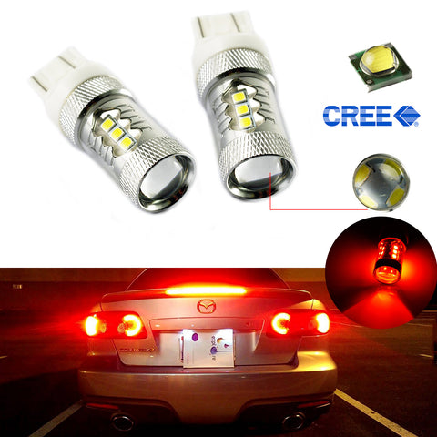 7440 7443 High Power White 80W CREE Projector LED For Backup Reverse Tail Parking Turn Signal Lights