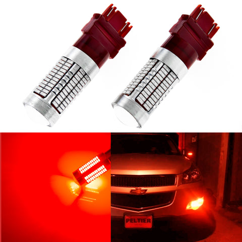 3157 White/Amber/Red Projector Lens 106-SMD LED Bulbs for Turn Signal Parking Corner Lights