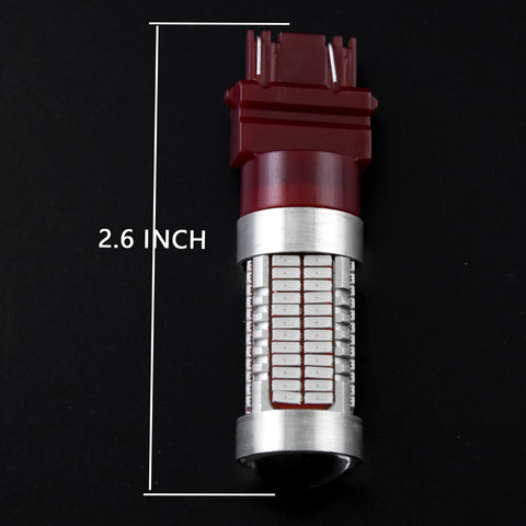 3157 White/Amber/Red Projector Lens 106-SMD LED Bulbs for Turn Signal Parking Corner Lights