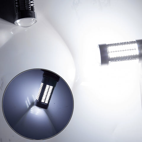 3157 White/Amber/Red Projector Lens 106-SMD LED Bulbs for Turn Signal Parking Corner Lights