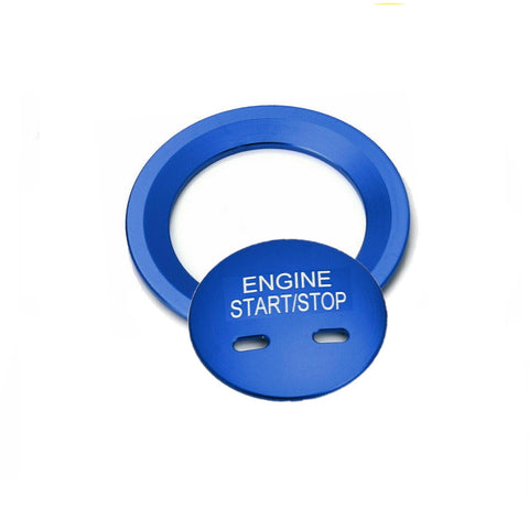 Red Pure Carbon Fiber Keyless Engine Start Stop Button Cover Ignition Push Start Button Cap for Chevrolet/for Cadillac/for GMC