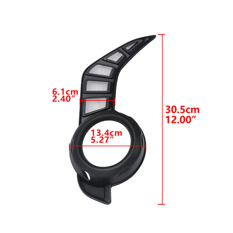 2pcs Switchback w/Turn Signal LED Flowing Front Fog Light Lamps with Bezel Cover Compatible With Toyota 4Runner 2014-2024, White/Amber