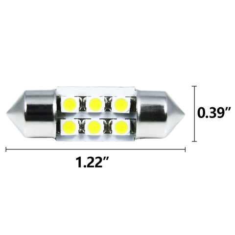 White LED Interior Dome Map Tag Light Package Kit for Nissan Pathfinder 2005-12
