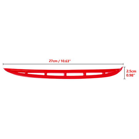 2Pcs Exterior Front Fog Light Driving Lamp ABS Molding Cover Trim For Hyundai Palisade 2020-2022, Red