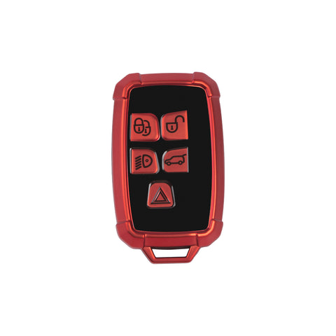 Iron Armor Style Red Full Cover Remote Key Fob Cover For Range Rover 2013-2017