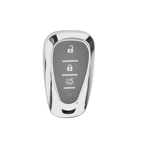 Rose Gold TPU Full Cover Smart Key Fob Shell For Chevrolet Camaro Malibu Cruze