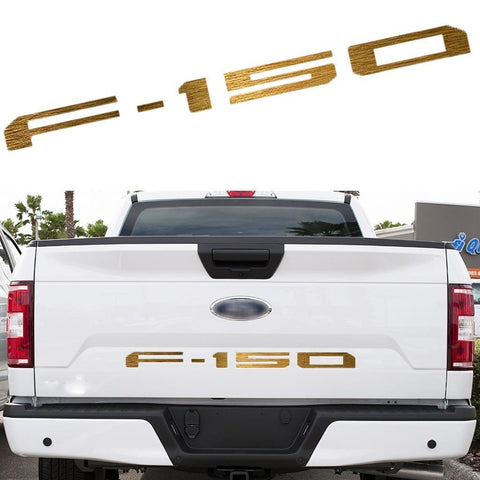 F-150 Letter Decal Tailgate Die-Cut Insert Vinyl Sticker for Ford F-150 2018-up Matte Black/ Glossy Red/ Brushed Silver/ Brushed Gold