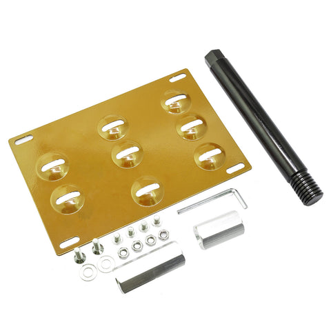 Black / Gold / Red License Plate Mounting Bumper Tow Hook Bracket for Mercedes GLK GLC GLE, Fit Porsche Macan 2014-2019, Fit Audi Q7 2016-up