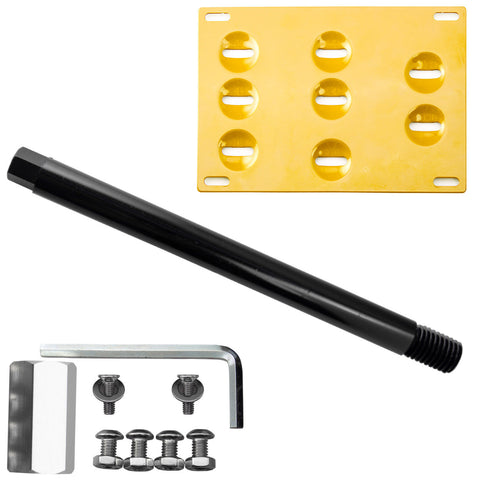 Front Bumper License Plate Tow Hook Bracket Kit for Chevy Camaro 2016-up Black/ Gold/ Red