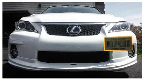 Black/ Gold/ Red Aluminum Bumper Tow License Plate Mount Bracket Direct Fit for Lexus IS 2006-2018, Lexus CT 2011-2017