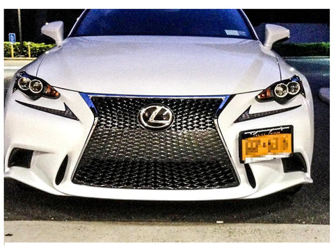 Black/ Gold/ Red Aluminum Bumper Tow License Plate Mount Bracket Direct Fit for Lexus IS 2006-2018, Lexus CT 2011-2017