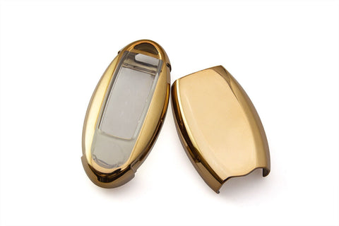 Black Soft TPU + Hard ABS Remote Smart Key Fob Shell Cover For Nissan 3 4 5 Buttons