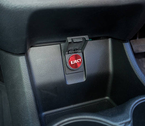 1pc 12V Eject Cigarette Lighter Aluminum Plug Button Compatible with most car, SUV, truck, RV (Red)