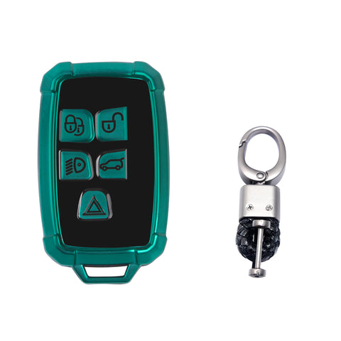 Iron Armor Style Green Full Cover Remote Key Fob Cover For Range Rover 2013-2017