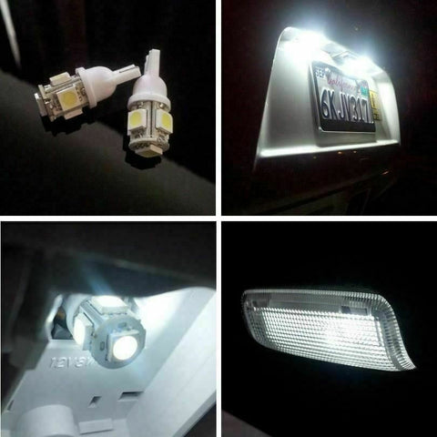 LED Interior Map Dome Vanity Mirror/Visor Lights License Plate Light Bulbs Direct Fit Compatible with GMC Yukon, Yukon XL 2008-2014 or Chevrolet Tahoe 2007-2014, 12pcs