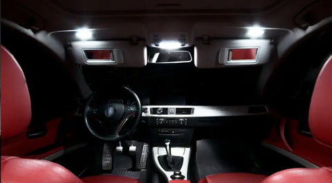 13x 6000K White Interior Glove Box Trunk/Cargo Area Vanity Mirror Lights License Plate Light LED Bulbs Package Compatible with Volkswagen VW Jetta 2011-2019