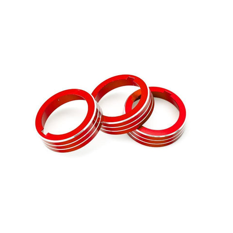 Anodized Aluminum Alloy AC Climate Control Knob Ring Cover for VW MK7 Golf GTI Black/ Silver/ Blue/ Red