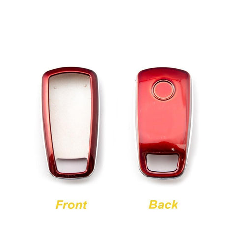 Carbon Fiber Pattern/ Glossy Black/ Glossy Red/ Glossy White Key FOB Cover Shell Case for 2017+ Audi Keyless Remote
