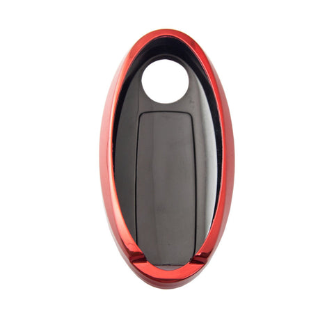 Blue/ Red/ Silver TPU Remote Key Fob Cover Case Protection for Nissan 4-Button Smart Key