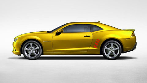 For Chevy Camaro L&R Side Vent Insert Black/ Brushed Silver/ Red/ White/ Matte Black Stripe Decal Inlay Sticker 2010 - 2015