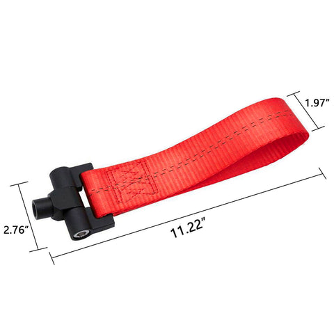 Red / Blue / Black JDM Style Towing Strap Tow Hole Adapter for Chevrolet Camaro 2016-2018