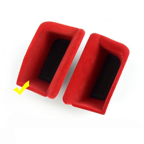 2pcs Black/ Red Door Armrest Organizer Storage Box For Porsche 911 Boxster Cayman 2013-2019