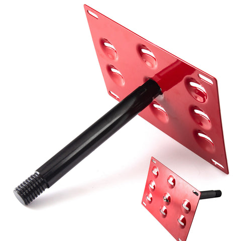 Front Bumper License Plate Tow Hook Bracket Kit for Chevy Camaro 2016-up Black/ Gold/ Red