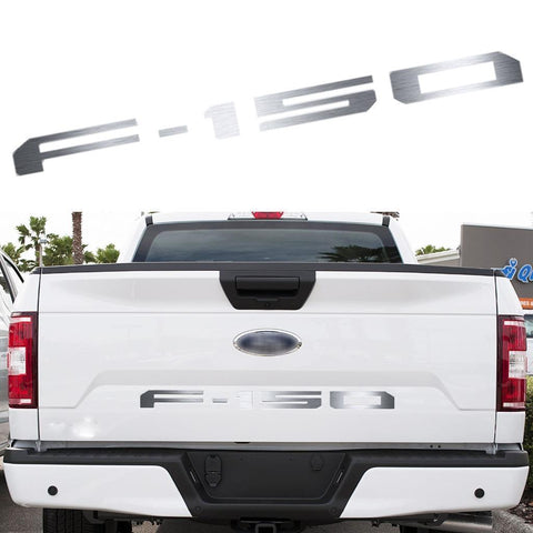 F-150 Letter Decal Tailgate Die-Cut Insert Vinyl Sticker for Ford F-150 2018-up Matte Black/ Glossy Red/ Brushed Silver/ Brushed Gold