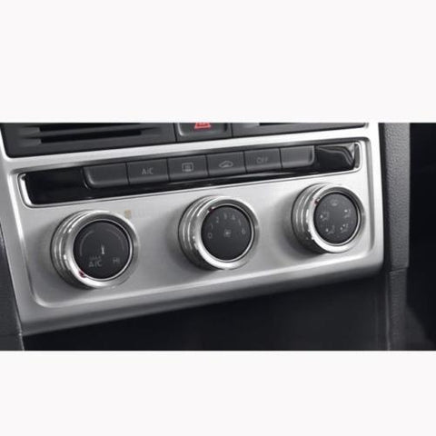 Anodized Aluminum Alloy AC Climate Control Knob Ring Cover for VW MK7 Golf GTI Black/ Silver/ Blue/ Red