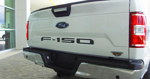 F-150 Letter Decal Tailgate Die-Cut Insert Vinyl Sticker for Ford F-150 2018-up Matte Black/ Glossy Red/ Brushed Silver/ Brushed Gold