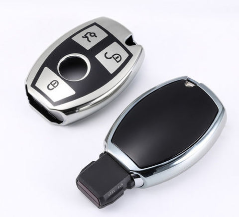 Blue/ Red/ Silver/ Rose Gold TPU Full Sealed Smart Key FOB Cover Case For Mercedes Benz C E G S M CLS CLK Class