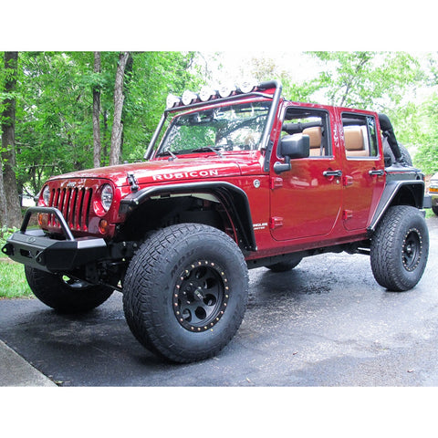 2 x Vinyl Black/ Brush Silver/ Red/ White RUBICON Letter Decal Hood Fender Sticker for Jeep Rubicon Wrangler JK YJ