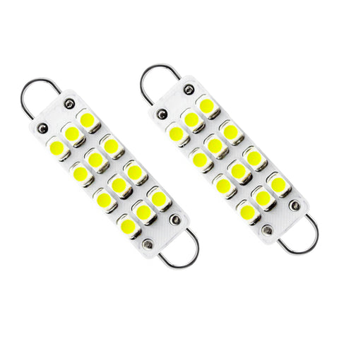 White LED Interior Vanity Mirror Dome Map Glove Box License Plate Light Package Kit Compatible with Chevy Malibu 2009-2012, 12pcs