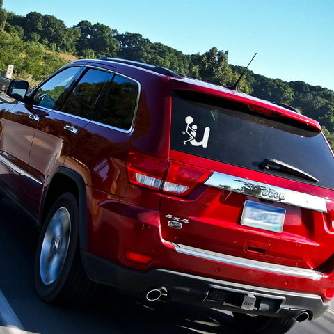 3x Funny fuck-It fuck-u JDM Illest Ricer Car Window Die-Cut Graphic Vinyl Decals for SUV Truck Car Bumper, Laptop, Wall, Mirror, Motorcycle