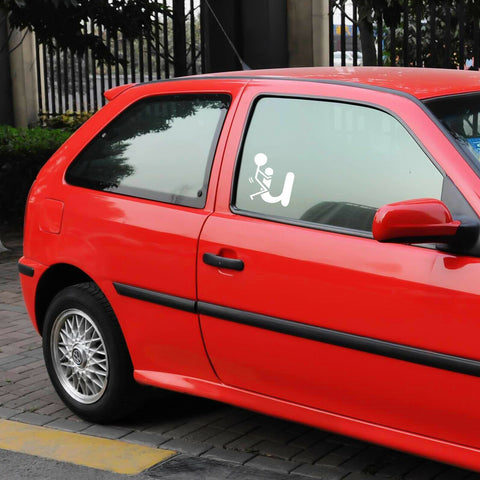 3x Funny fuck-It fuck-u JDM Illest Ricer Car Window Die-Cut Graphic Vinyl Decals for SUV Truck Car Bumper, Laptop, Wall, Mirror, Motorcycle