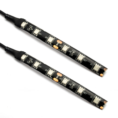 Amber Light Strips Bar LED Tail Light License Brake Turn Signals ATV Motorcycle