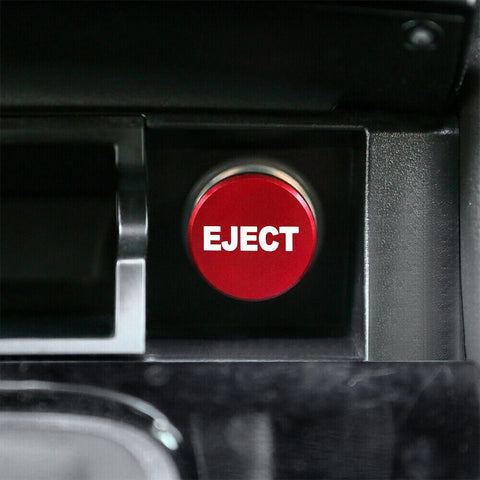 1pc 12V Eject Cigarette Lighter Aluminum Plug Button Compatible with most car, SUV, truck, RV (Red)