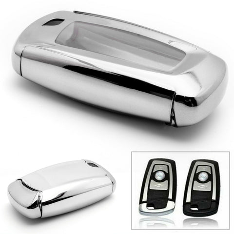 Glossy Rose Gold TPU Hard ABS Full Sealed Keyshell Cover Protect Buttons Fit BMW 1 3 5 7 Series X3 X5