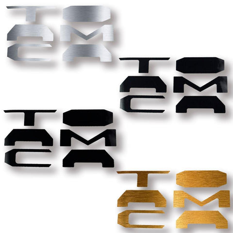Matte Black \ Brushed Gold \ Brushed Silver\ Red Vinyl Insert Letters Decal Sticker For Toyota Tacoma 2016-2018 Rear Tailgate