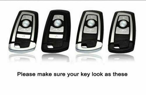 Glossy Rose Gold TPU Hard ABS Full Sealed Keyshell Cover Protect Buttons Fit BMW 1 3 5 7 Series X3 X5