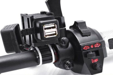 Waterproof 12V SAE to USB Phone Charger Cable Adapter Inline Fuse For Motorcycle