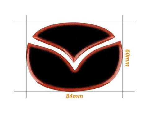 1x Mazda ATENZA CX-4 Axela CX-5 Blue\Red 3D Trunk Emblem Insert Decal Sticker