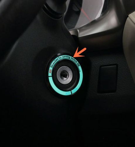 Luminous Ignition Engine Start Stop Button Cover Sticker Universal Fit 31mm