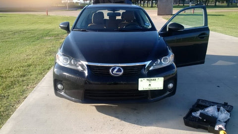 Tow Hook License Plate Bumper Mount Bracket For Lexus IS CT GS LS RC RX