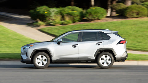 4pcs Exterior Door Handle Bowl Cover Trim For Toyota RAV4 2019-2024, Carbon Fiber Pattern